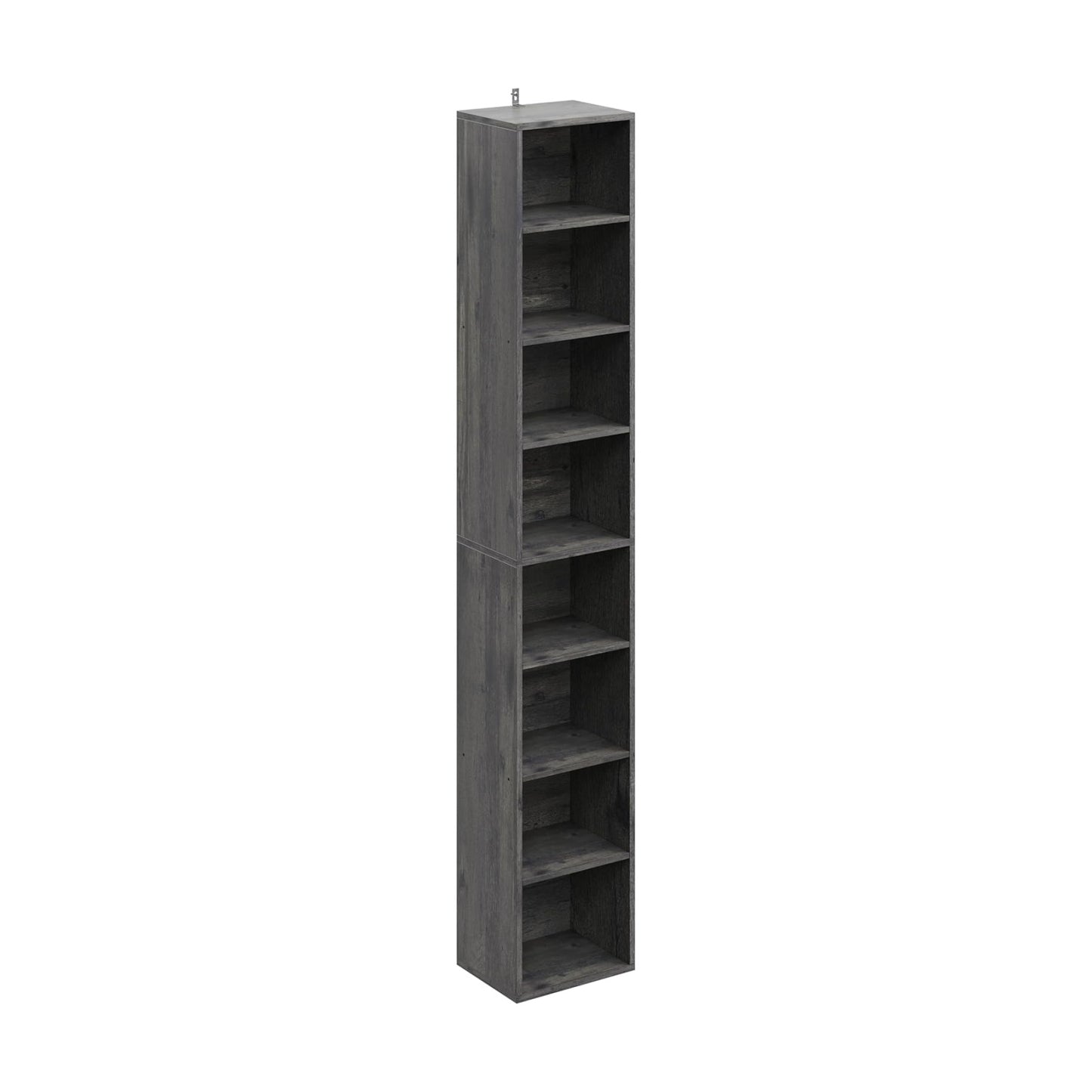 Floor Standing Display Storage Shelves in Tall / Charcoal Grey / 71 Inch