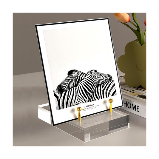 Acrylic Easel Display Stand / Gold Pegs, 1-pack