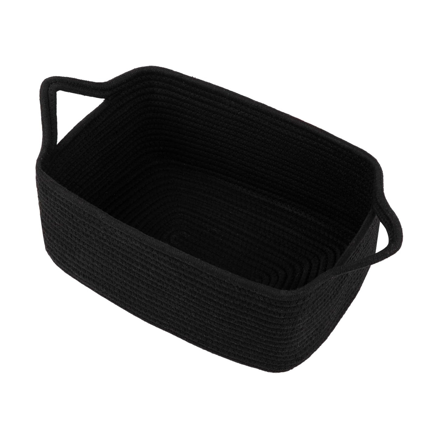 Woven Basket / Storage Baskets / Black / Medium: 13.5l*10w*6h