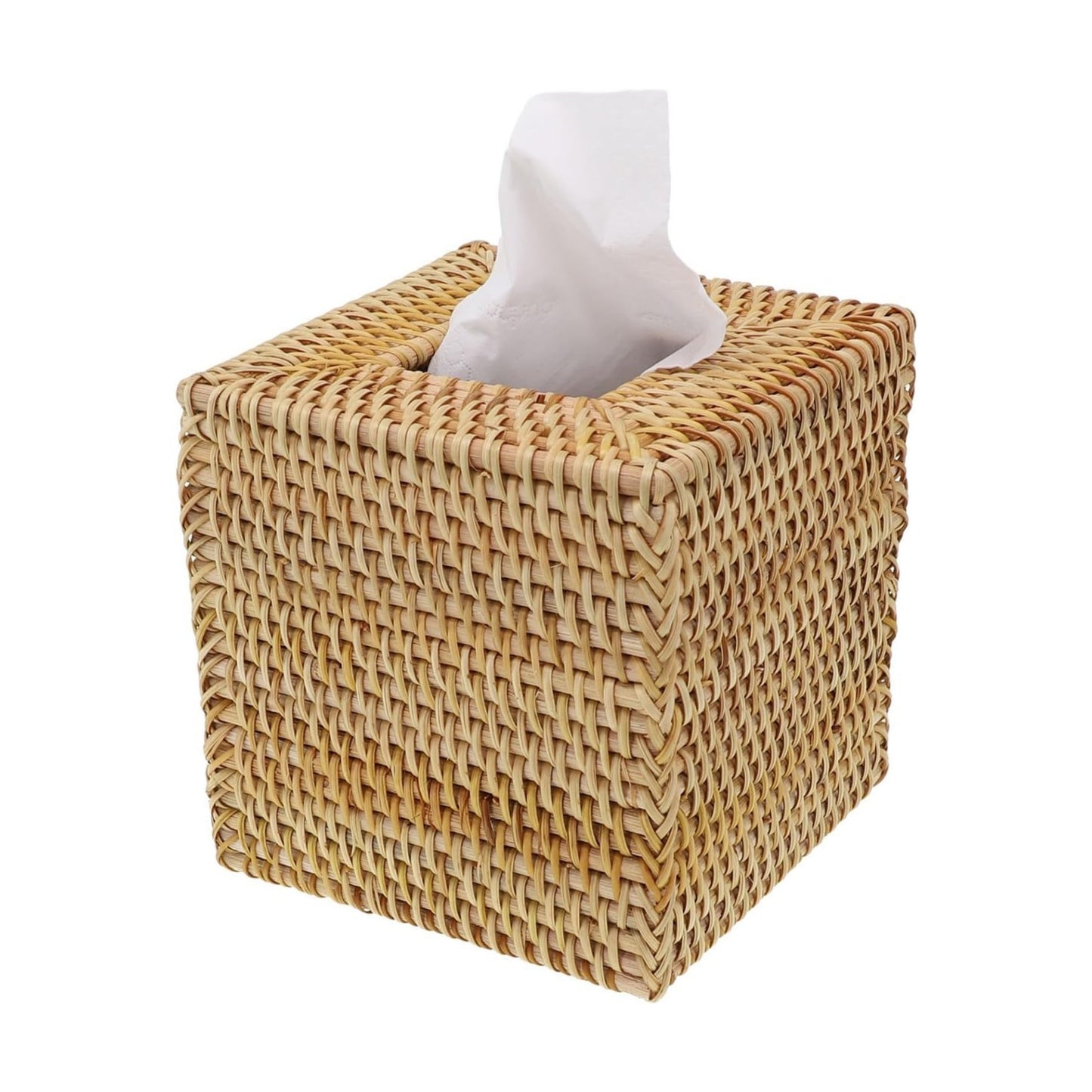 Rattan Tissue Box Cover