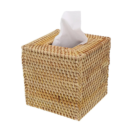 Rattan Tissue Box Cover
