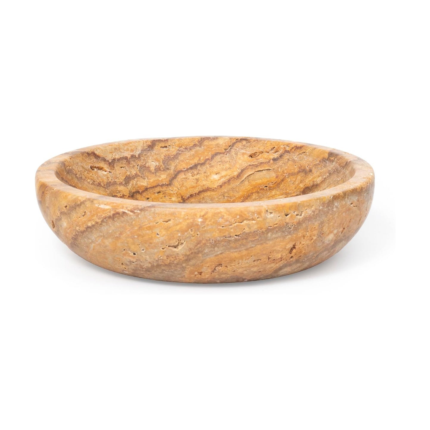 Travertine Decorative Bowls / Brown