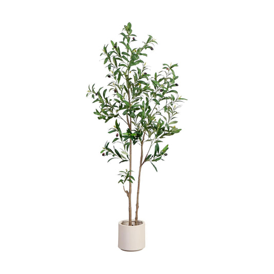 Bendable Branches / Artificial Indoor Tree / White / 5 Inch