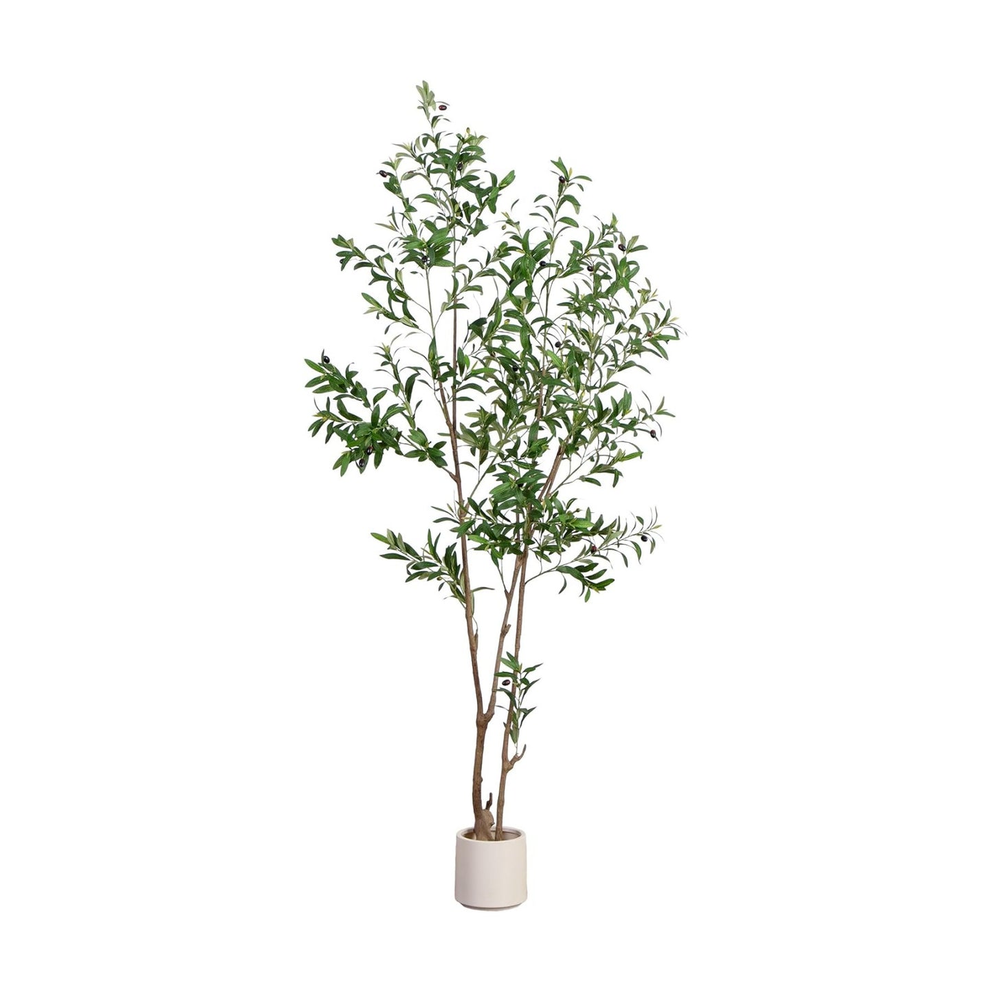 Minimalist Faux Olive Plant / 7 Inch