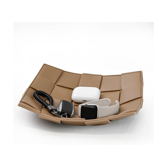 Valet Tray PU Leather Key Holder Bowl for Men and Women Entryway Table Nightstand Catchall / Coffee