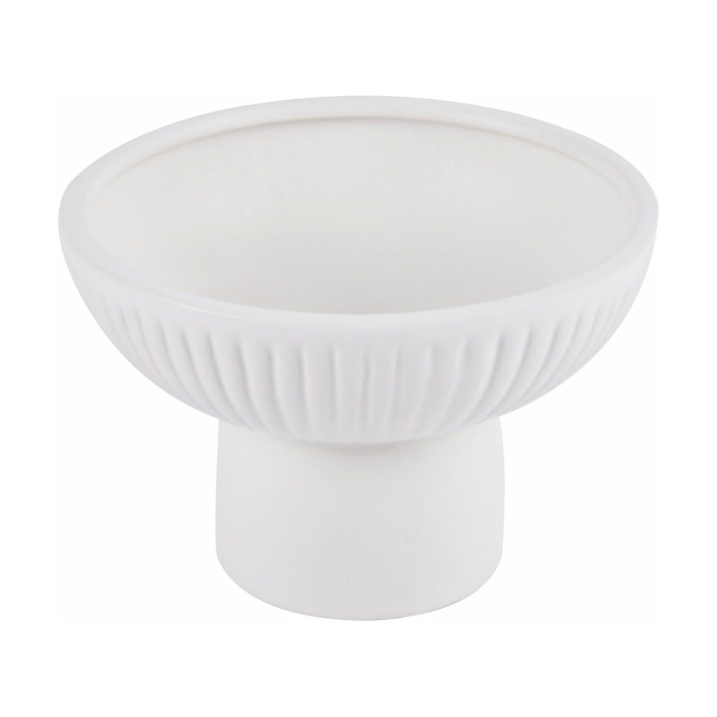 Table Art Flower Vase / White / Pedestal, 6