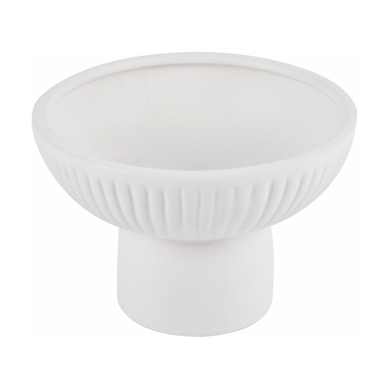 Table Art Flower Vase / White / Pedestal, 6