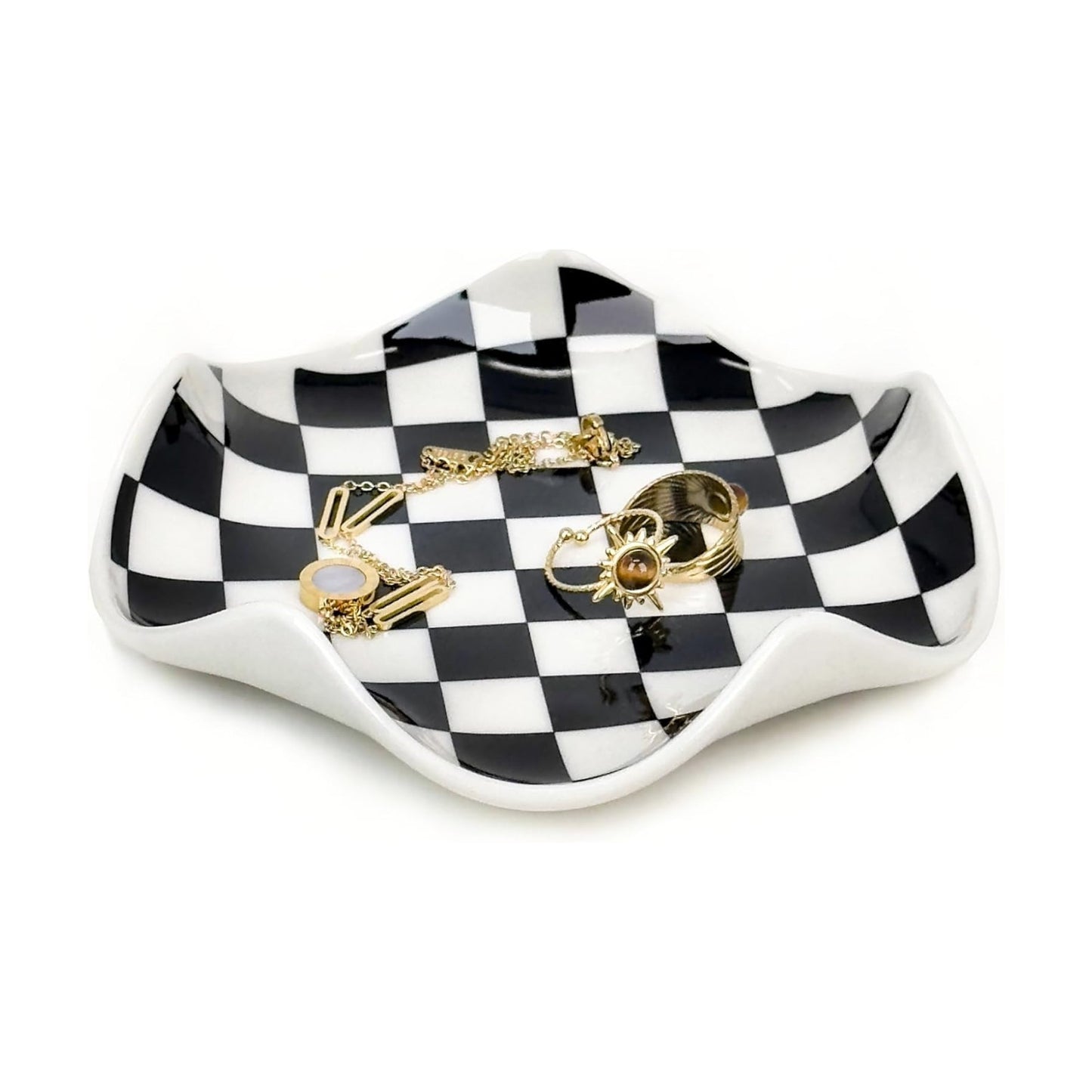 Ceramic Jewelry Tray / Aesthetic Ring Holder Dish