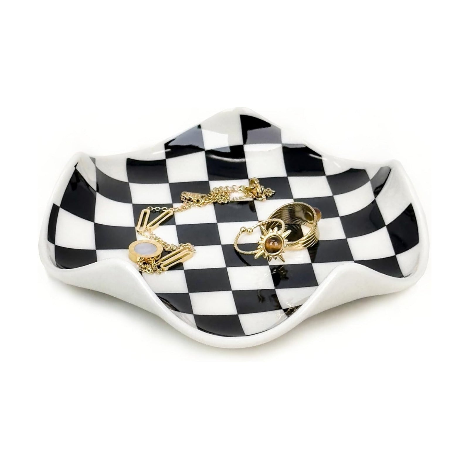 Ceramic Jewelry Tray / Aesthetic Ring Holder Dish