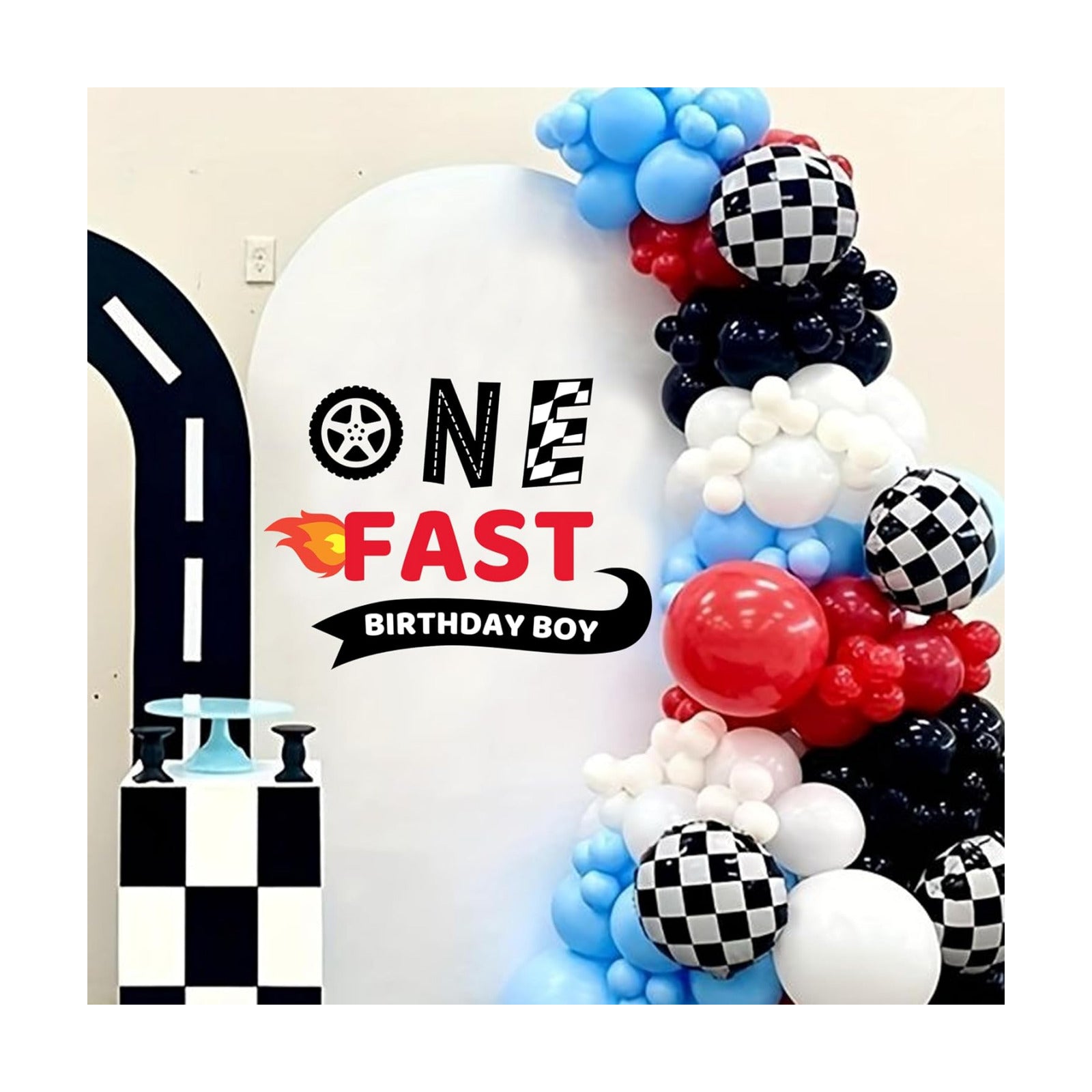 Fast One Party Decal Sign