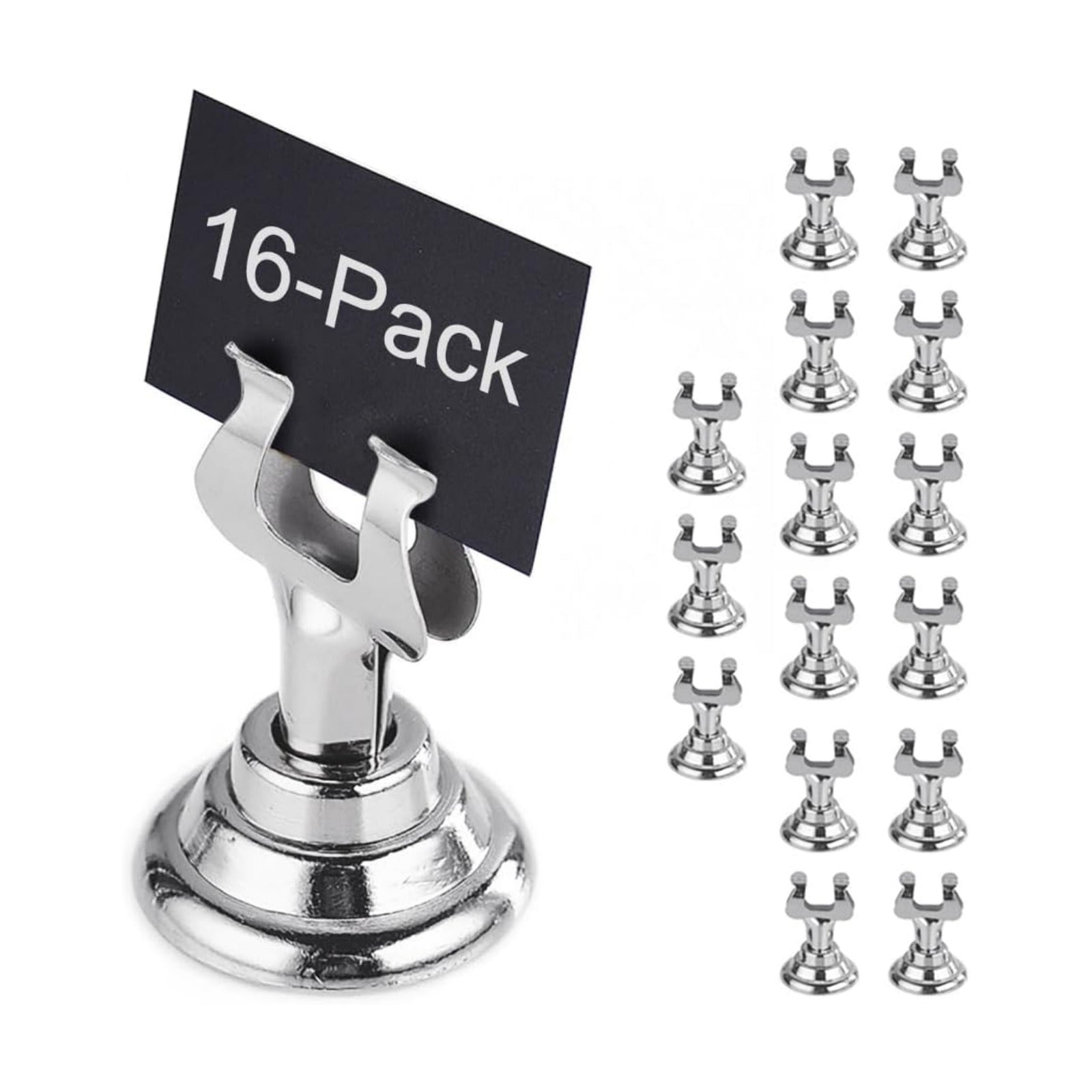 Small Size Table Number Holders,Stainless Steel Place Card Holder for Photos Food Signs Weddings Restaurants