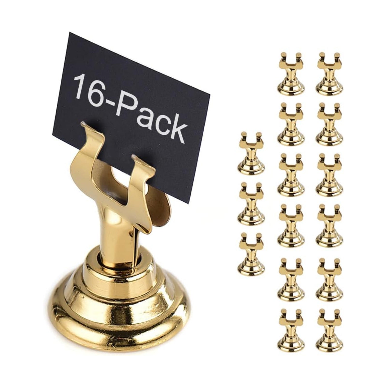 Small Size Table Number Holders,Stainless Steel Place Card Holder for Photos Food Signs Weddings Restaurants