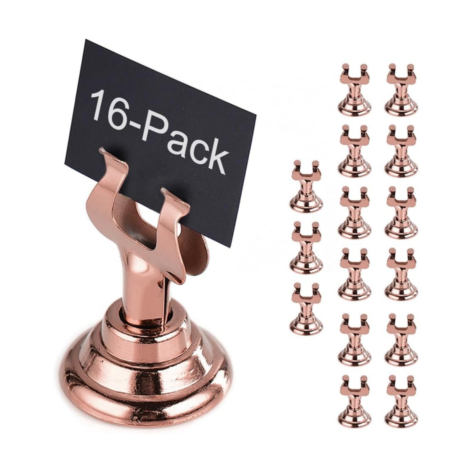 Small Size Table Number Holders,Stainless Steel Place Card Holder for Photos Food Signs Weddings Restaurants