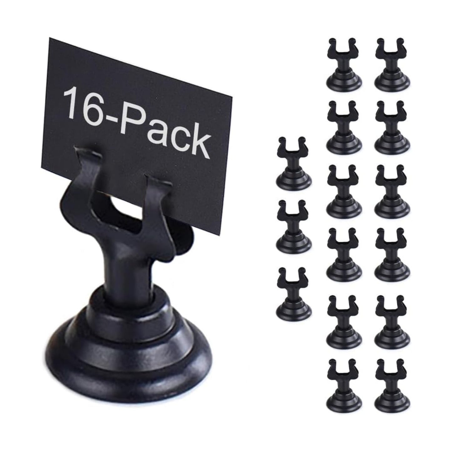 Small Size Table Number Holders,Stainless Steel Place Card Holder for Photos Food Signs Weddings Restaurants
