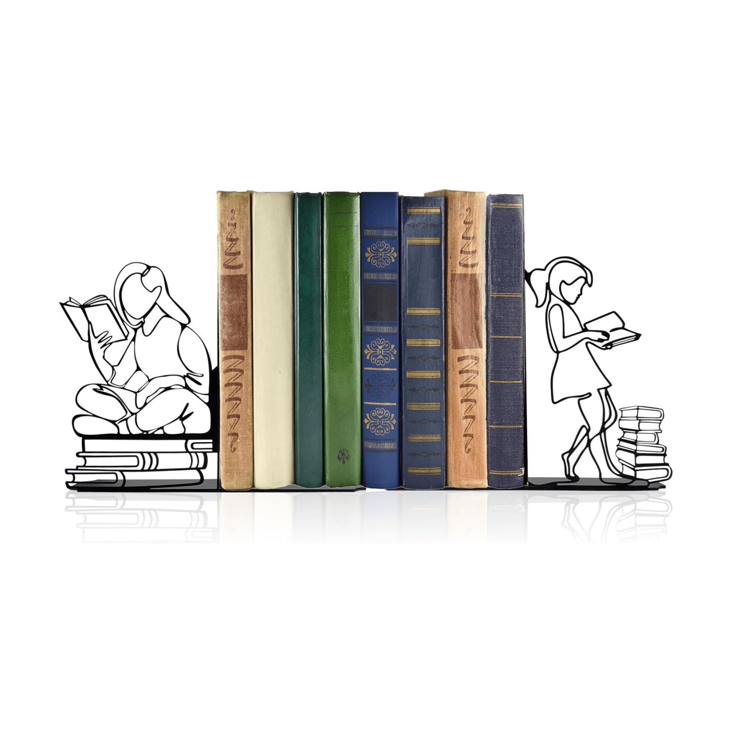 Durable Metal Book Holders / Black / 6.3 x 4.5 x 1.2