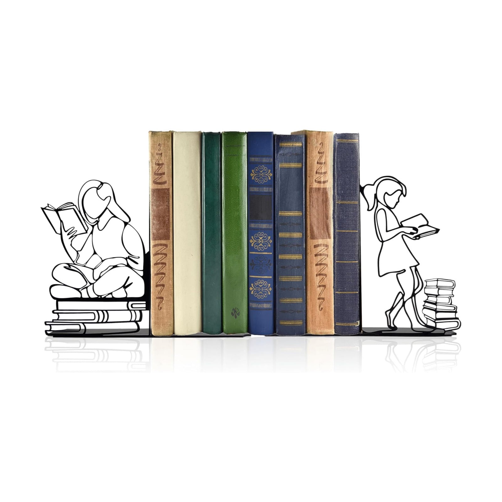 Durable Metal Book Holders / Black / 6.3 x 4.5 x 1.2