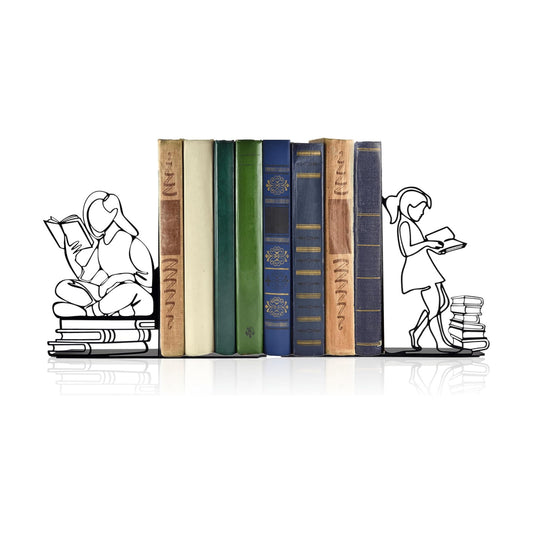 Durable Metal Book Holders / Black / 6.3 x 4.5 x 1.2