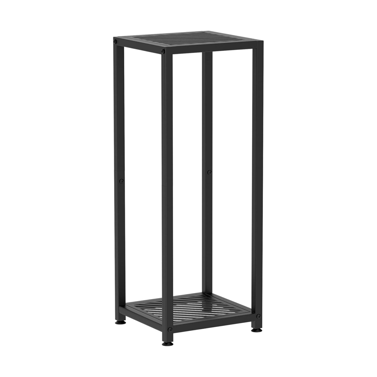 TOSKING 2-Tier Tall Plant Stand Indoor, 30-Inch Modern Metal Shelf, Black | Heavy-Duty Design, Corner Flower Shelf