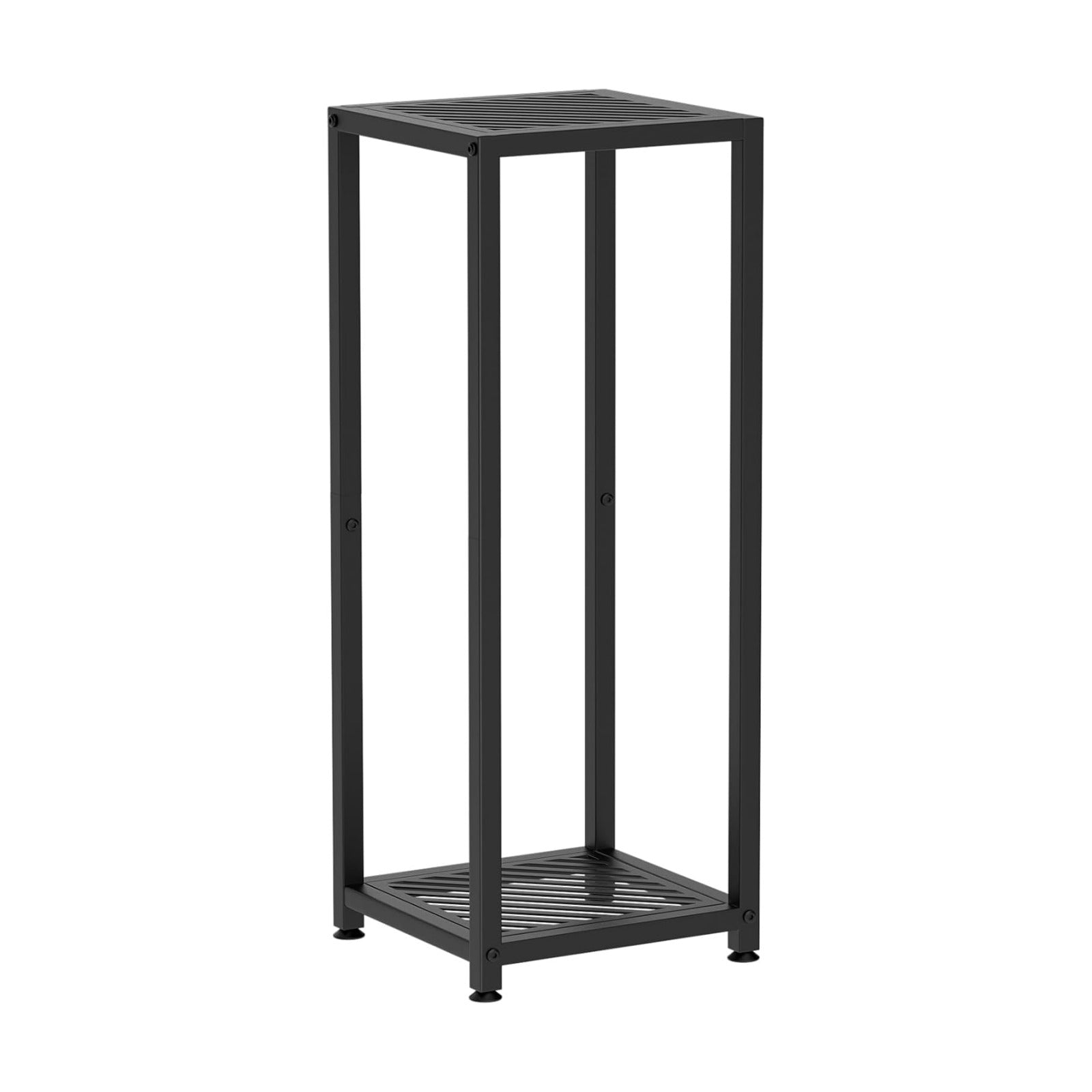 TOSKING 2-Tier Tall Plant Stand Indoor, 30-Inch Modern Metal Shelf, Black | Heavy-Duty Design, Corner Flower Shelf