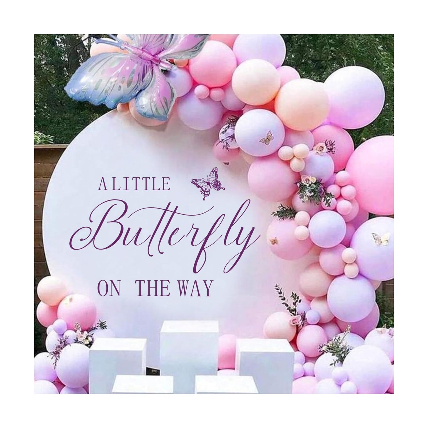 Butterfly Decal / Vinyl Stickers for Butterfly Backdrop / Pink