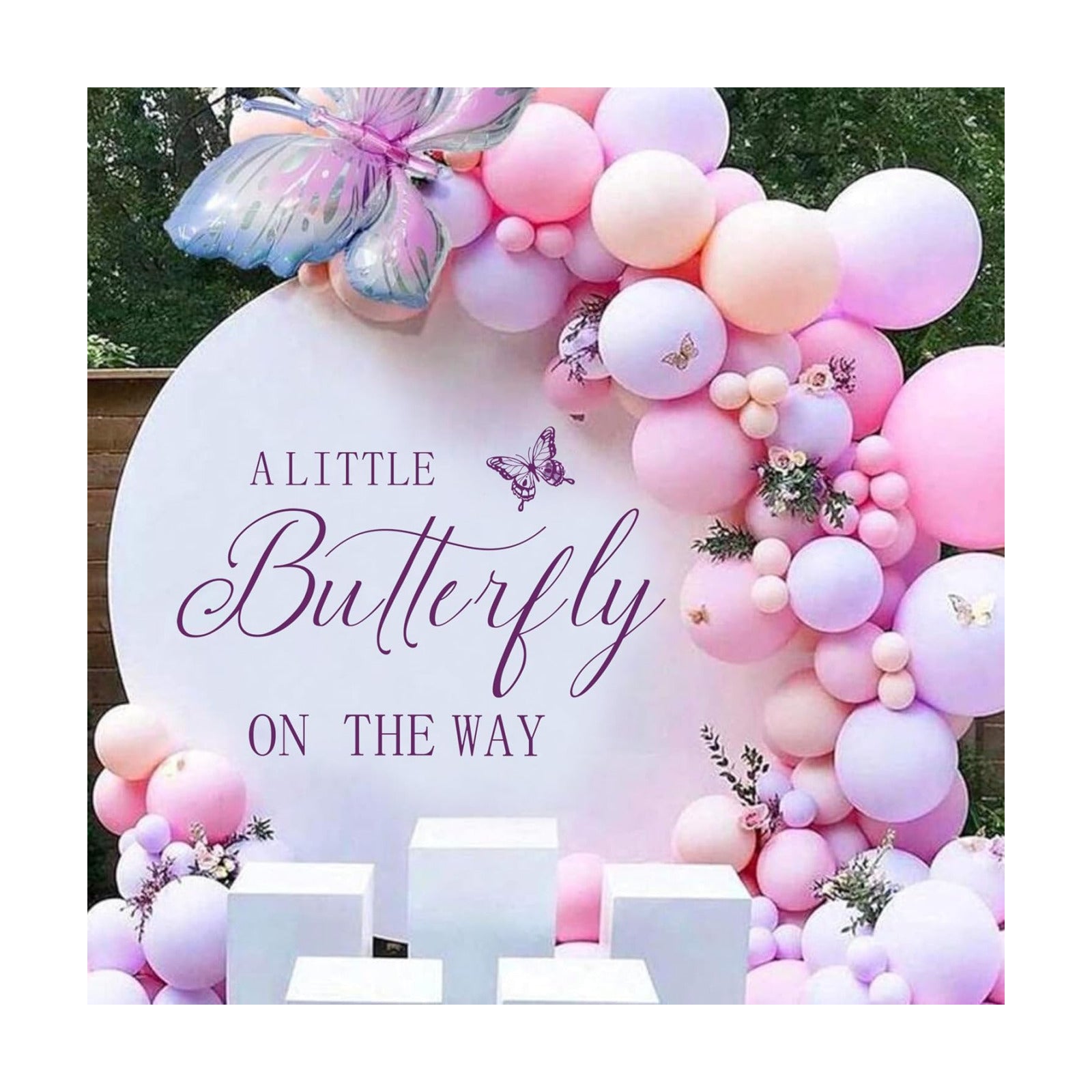 Butterfly Decal / Vinyl Stickers for Butterfly Backdrop / Pink