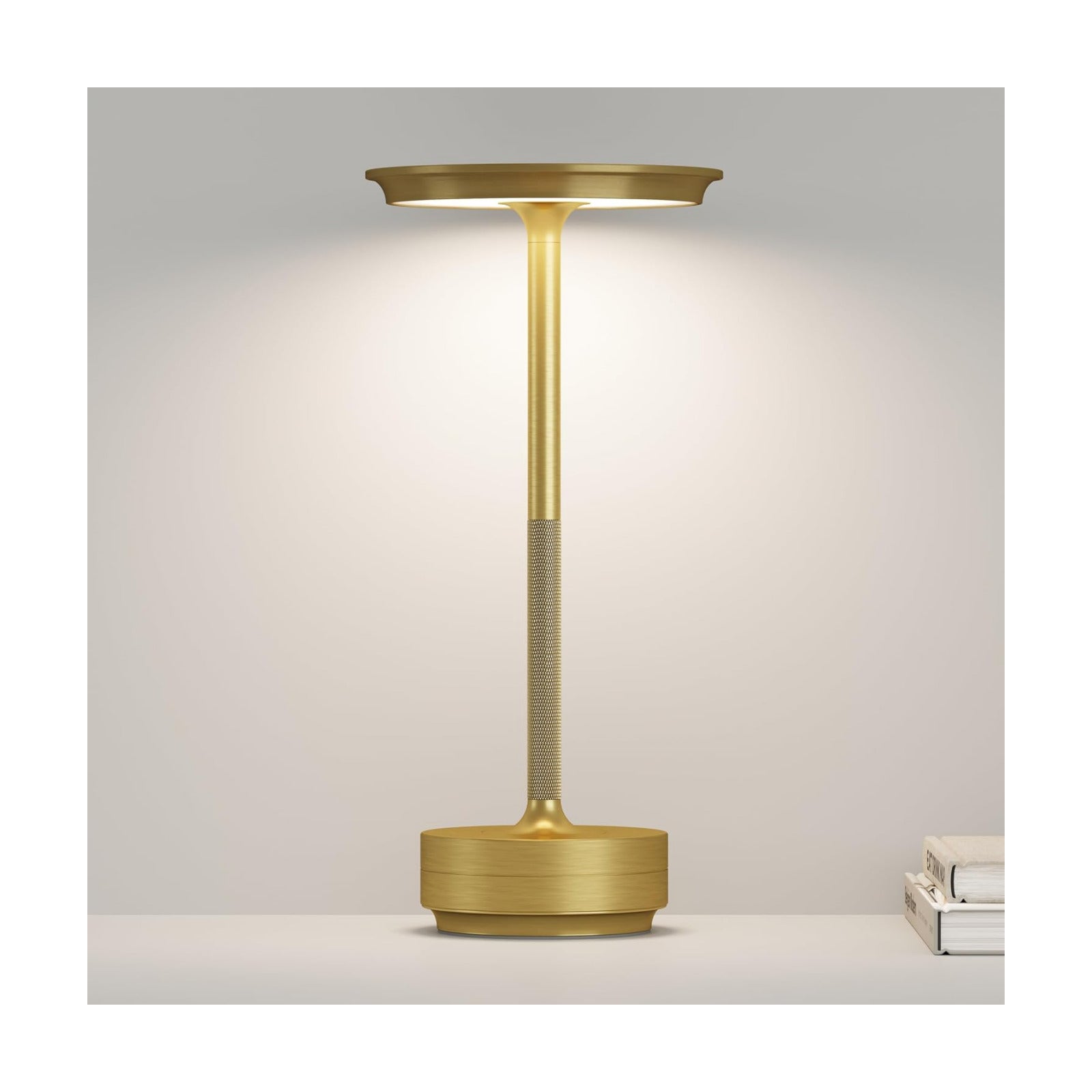 Cordless LED Table Lamp,Portable Rechargeable Battery Operated Table Lights | 3 Levels Brightness Dimming IP54