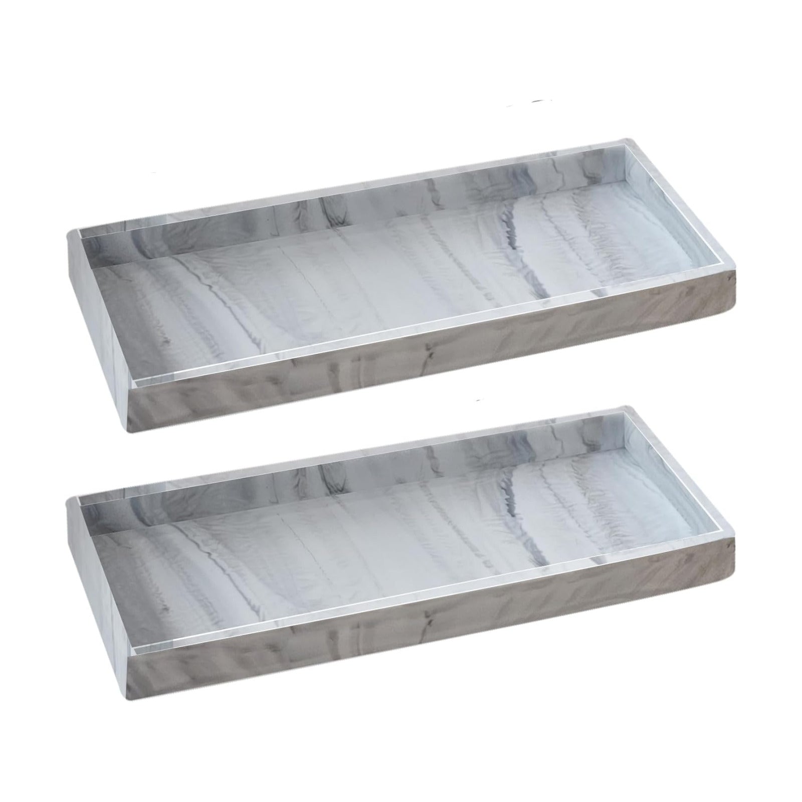 Small Tray / 11.8" L x 5" W Silicone Soap Dispenser Tray / Set of 2