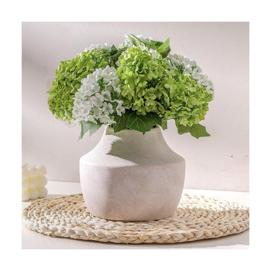 Ceramic Flower Vase / 5.3"h-antique / White / 5.3 Inch