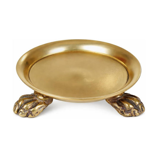 Clawfoot Candle Dish / Gold