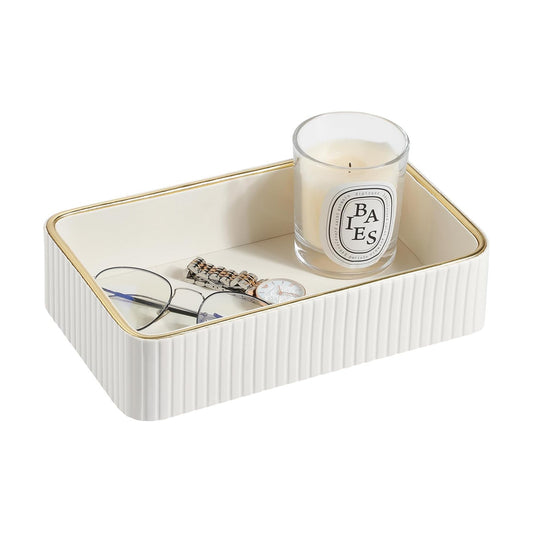 Desk Organizer Tray / Ivory / 9.5 x 6 x 2.2