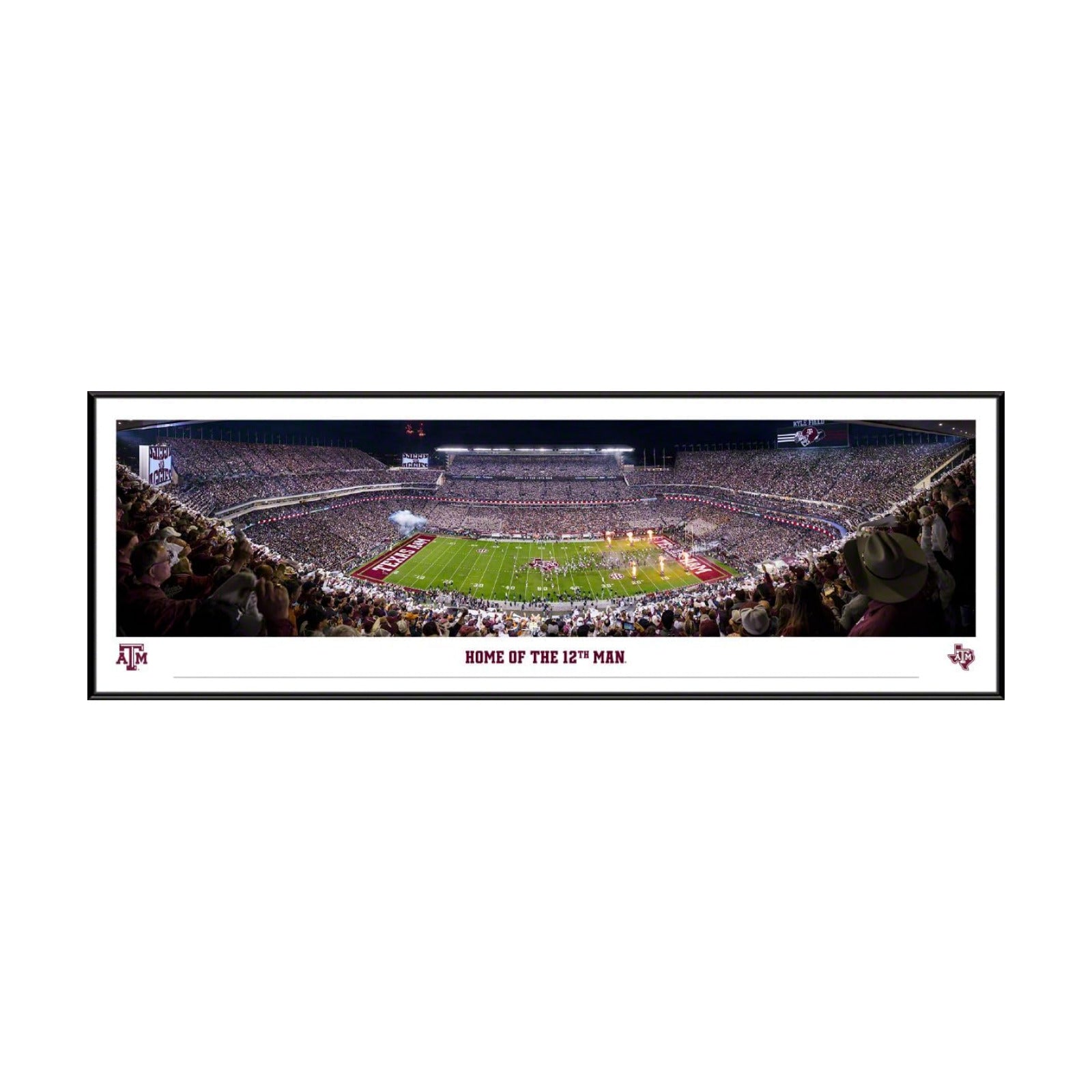 Texas A&M Football / Standard Frame / Framed / 40.3"L x 13.8"W / 40.25 Inch