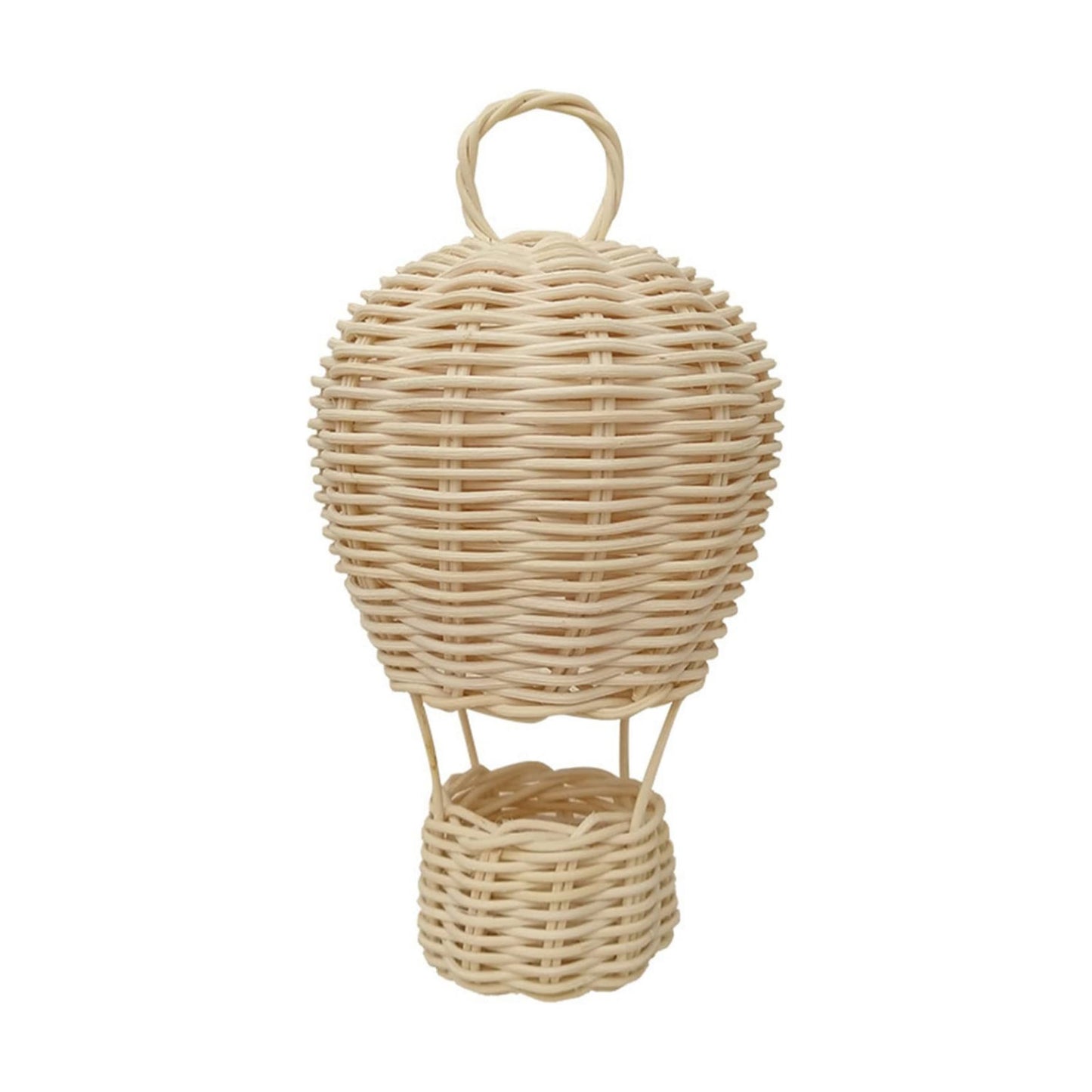 Rattan Hot Air Balloon Handmade Hanging Charm Art Handicraft