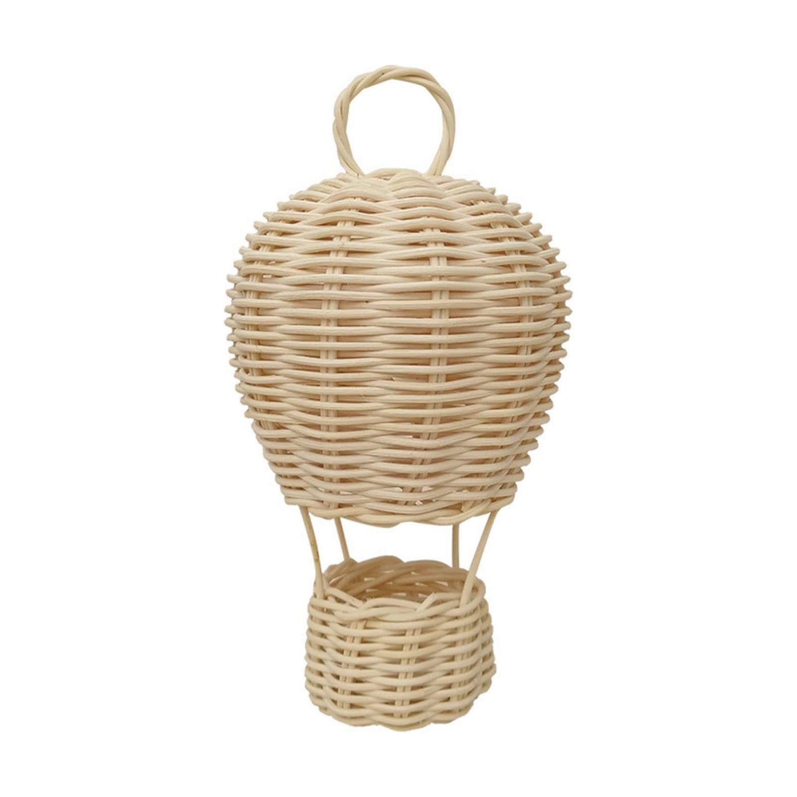 Rattan Hot Air Balloon Handmade Hanging Charm Art Handicraft