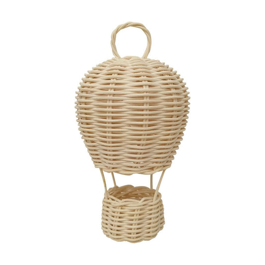 Rattan Hot Air Balloon Handmade Hanging Charm Art Handicraft