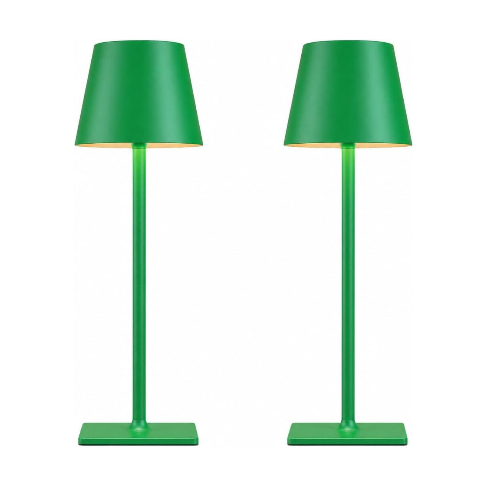 Yogaret Green Cordless Table Lamps, 6000mAh Rechargeable Battery, 2 Pack | Portable table lights set of 2 wireless