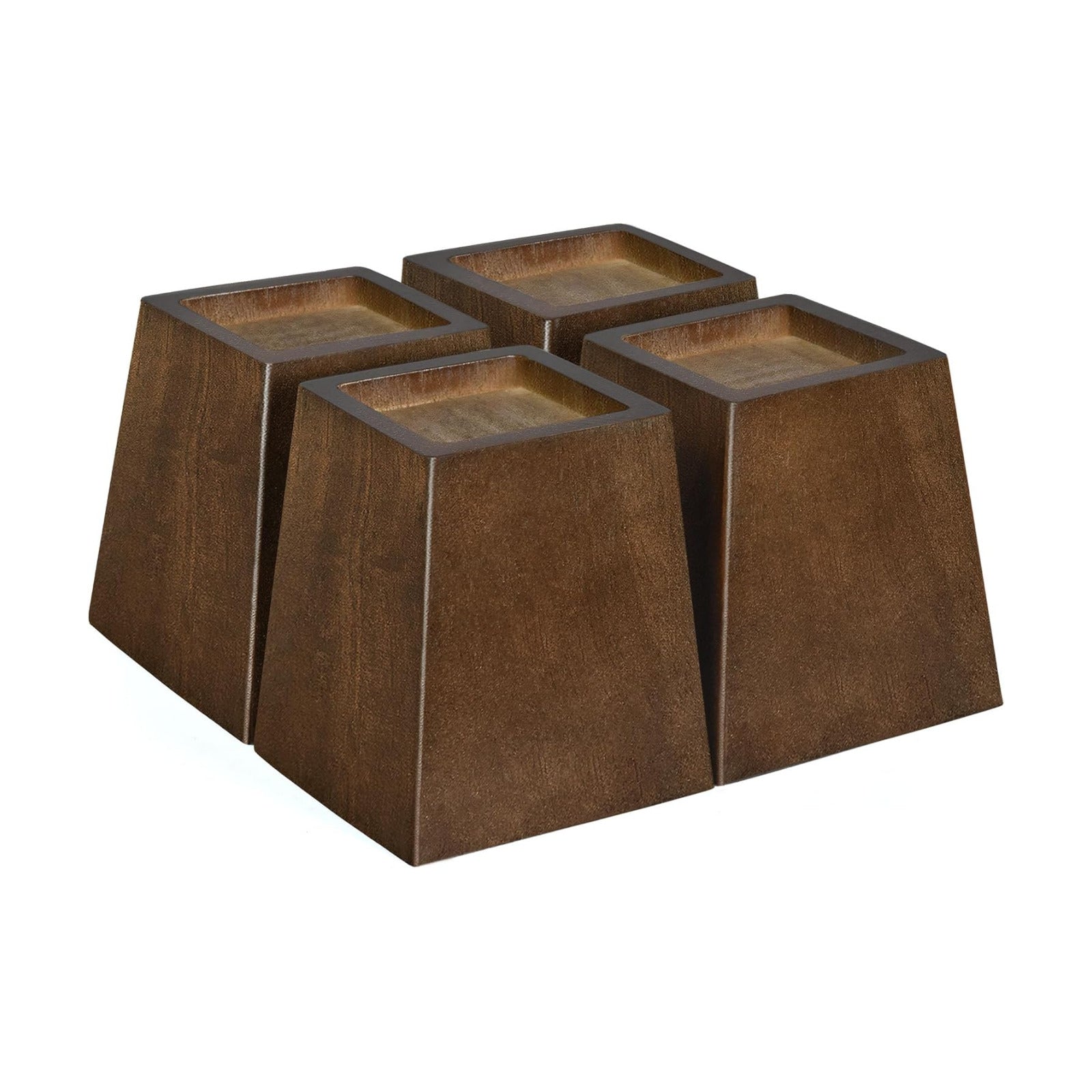Wood Bed Risers (4 inch Pyramid)