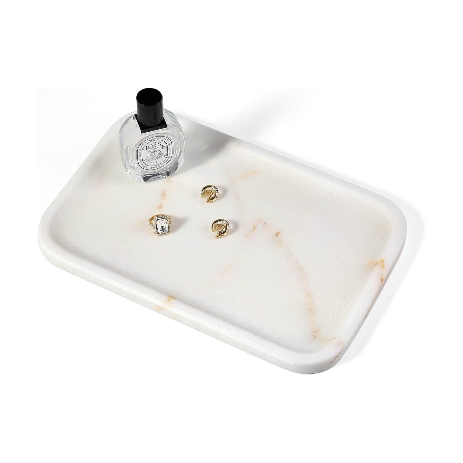 Marble Tray / Golden Calacatta / Natural / 12 x 8