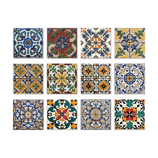 Tile Stickers Peel and Stick Kitchen Backsplash Self Adhesive Bathroom / 5.91 x 5.91 / Set of 12