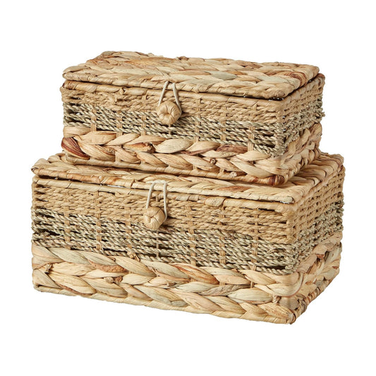 Wicker Storage Baskets / Natural / Set of 2