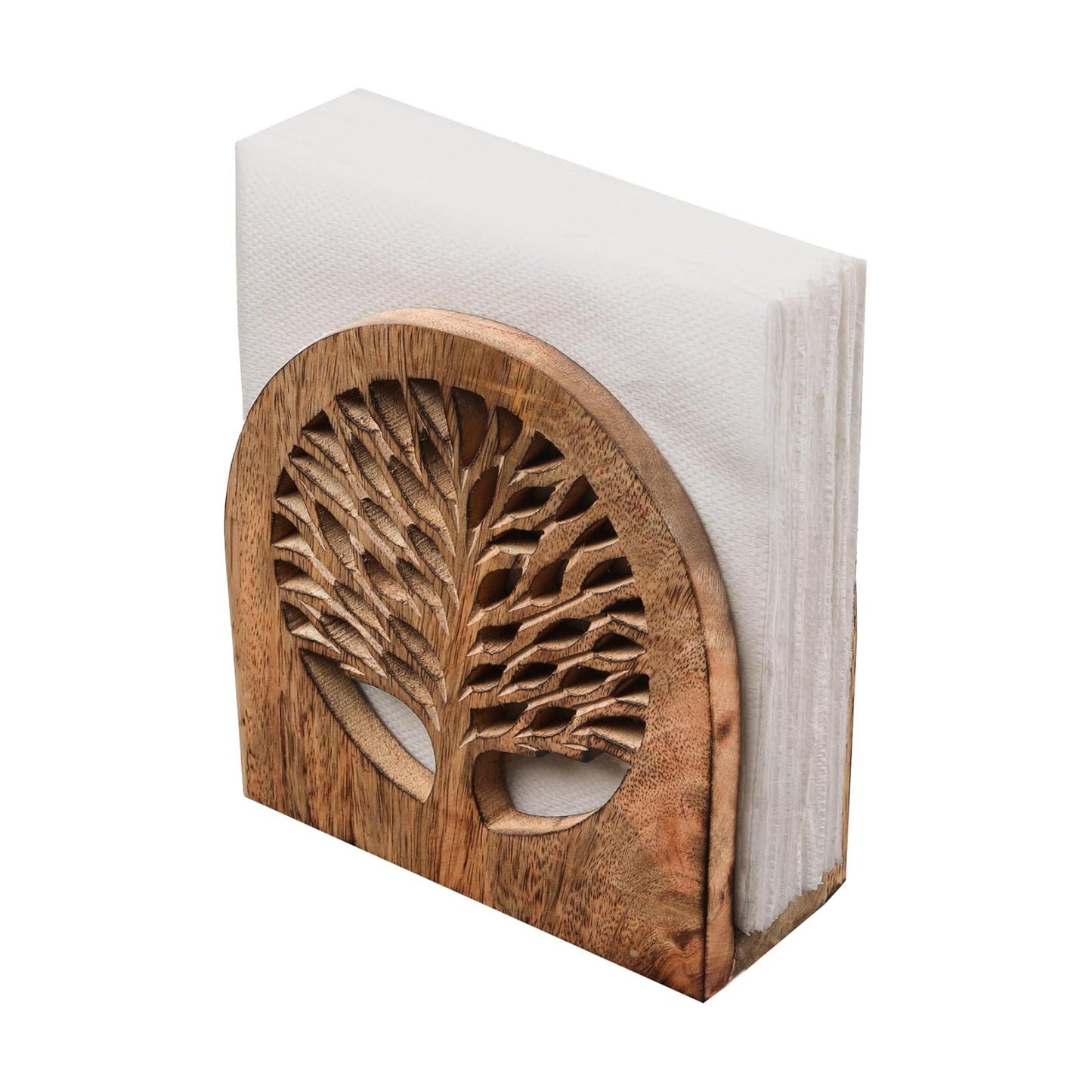 Wood Napkin Holder / Tree of Life