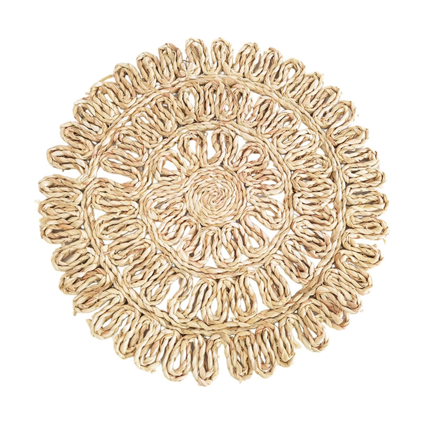 Grass Weave Wall Decorations Rattan Wall Decorations Handmade Round Grass Weaving Hangings Ornament
