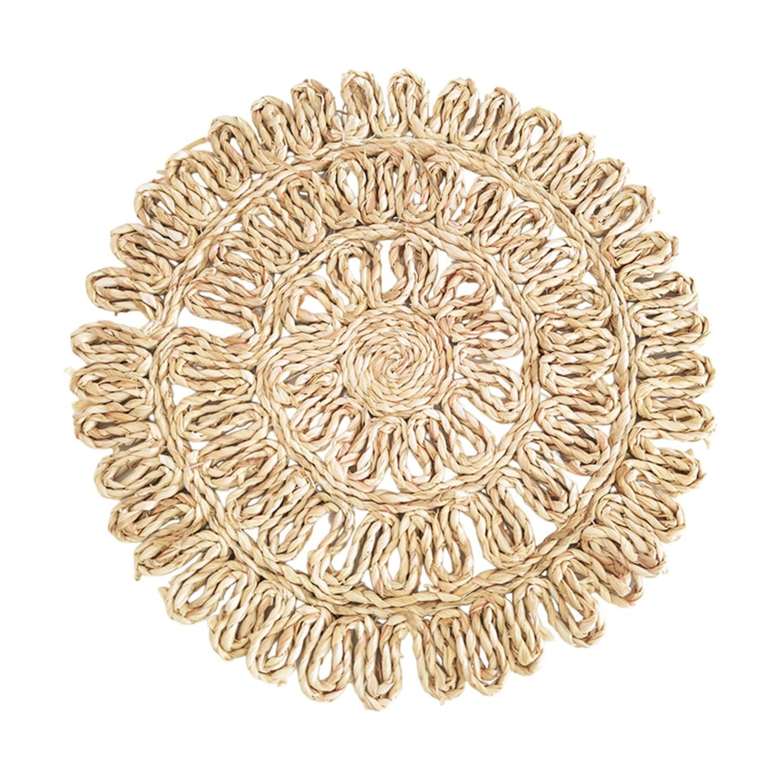 Grass Weave Wall Decorations Rattan Wall Decorations Handmade Round Grass Weaving Hangings Ornament