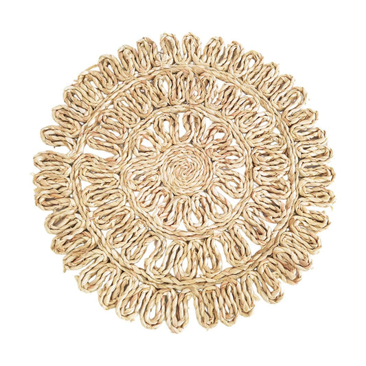Grass Weave Wall Decorations Rattan Wall Decorations Handmade Round Grass Weaving Hangings Ornament