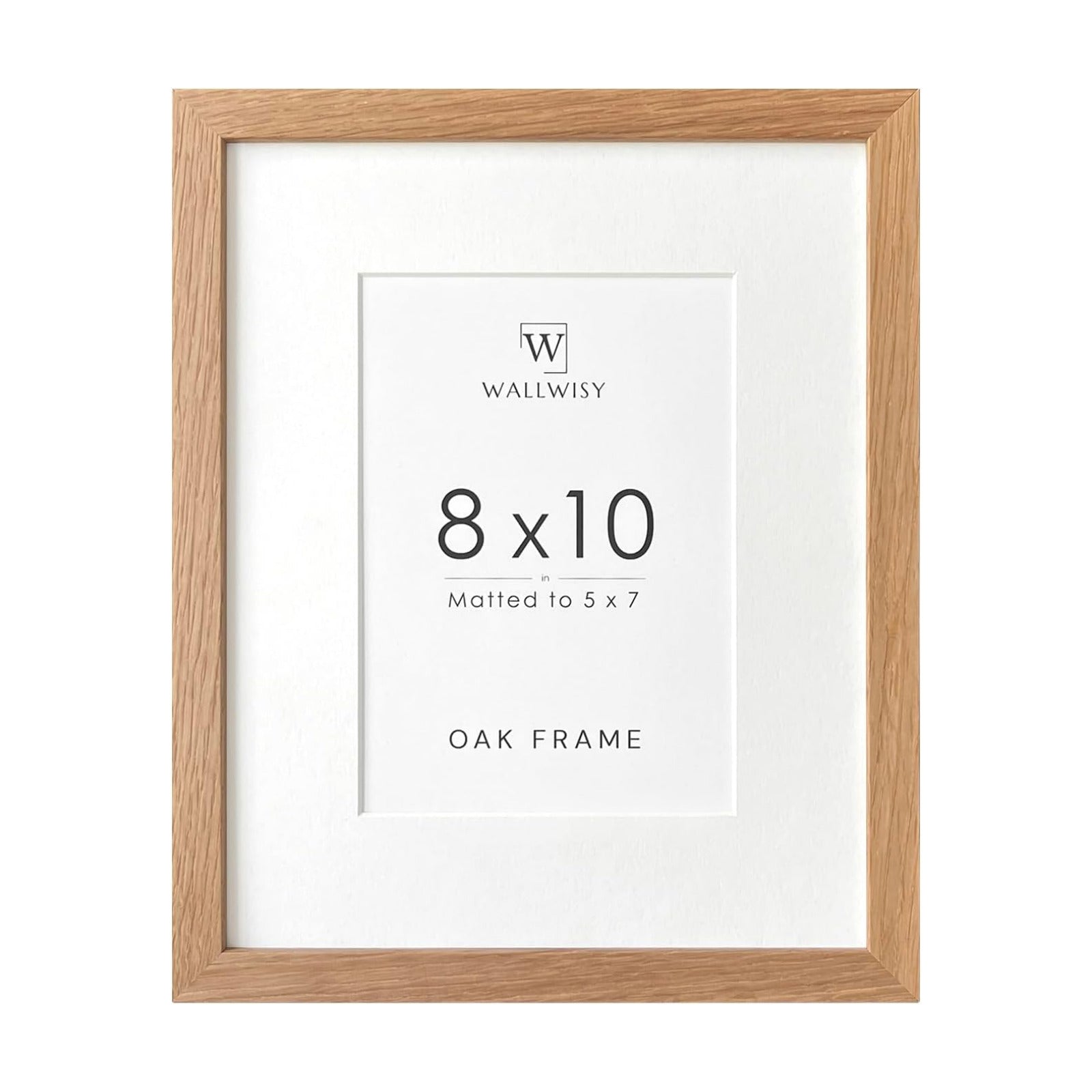 Solid Oak Wood Photo Frame / 8 x 10 / In - 1P / Natural Oak