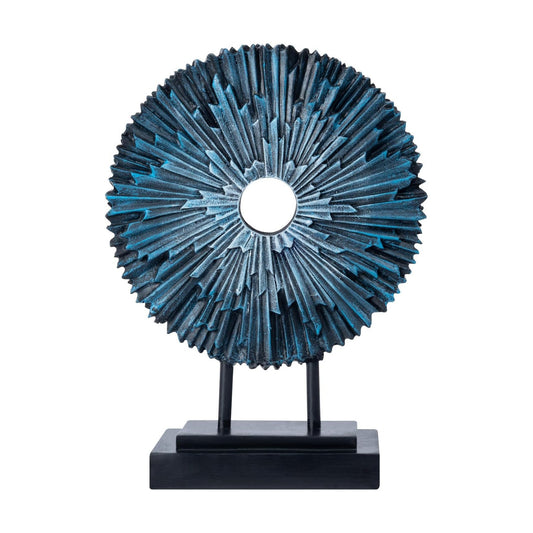 Round Statue HomeDecor Kitchen / Silver&blue