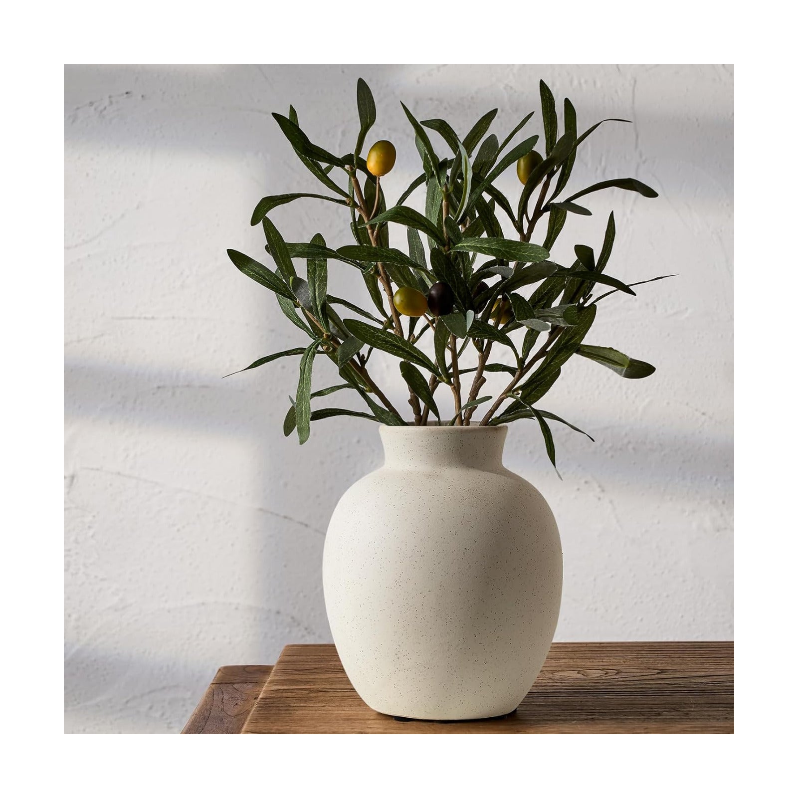 Rustic Farmhouse Boho Vase / 18443-white / 5.7 Inch