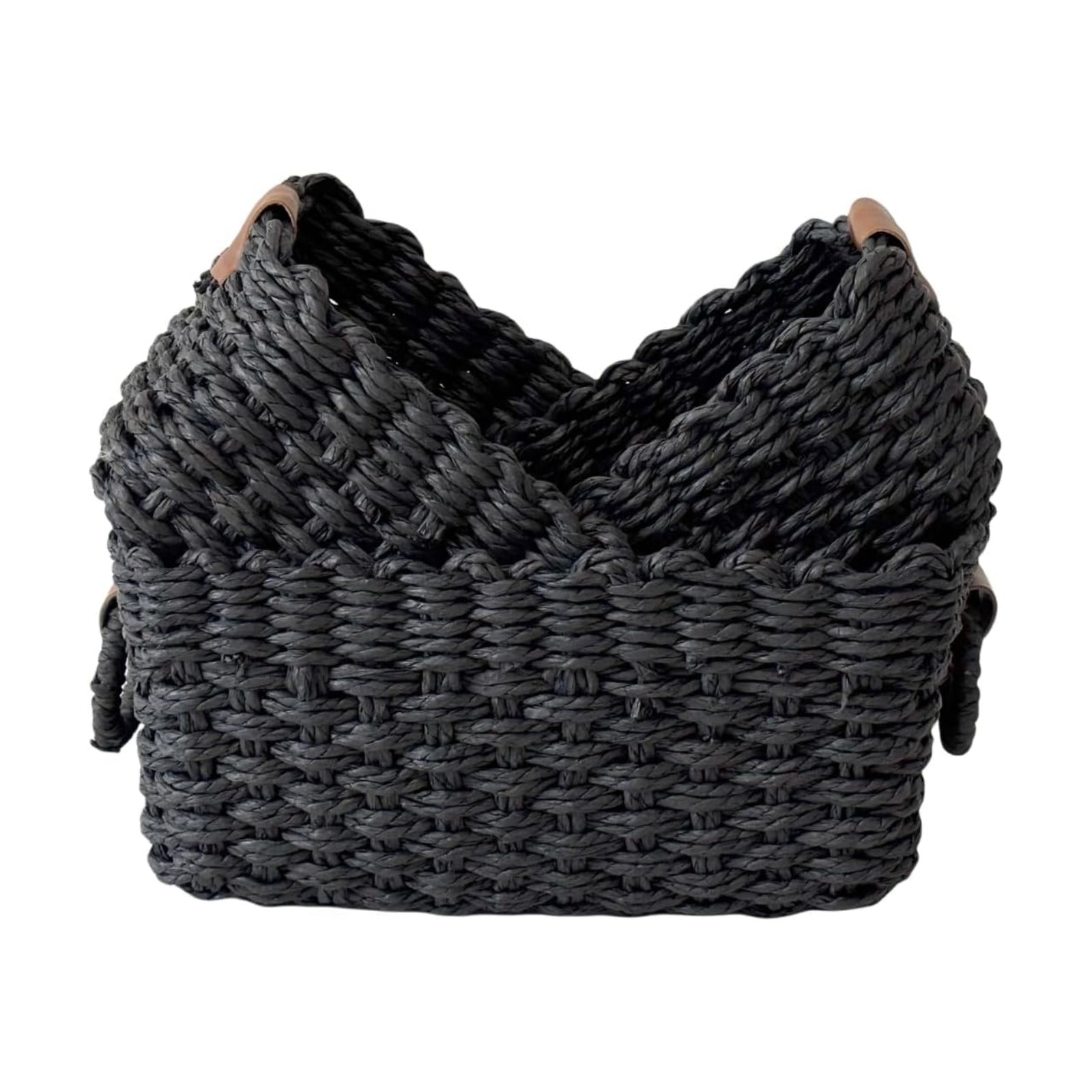 woven Little basket / Black
