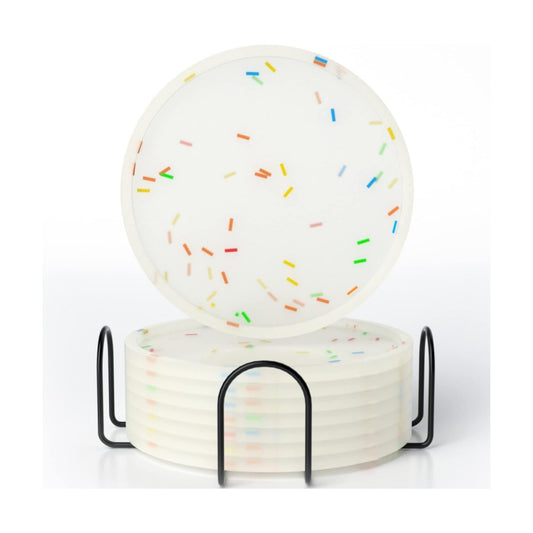 Glow in Dark / Coaster Set, , White / Set of 8