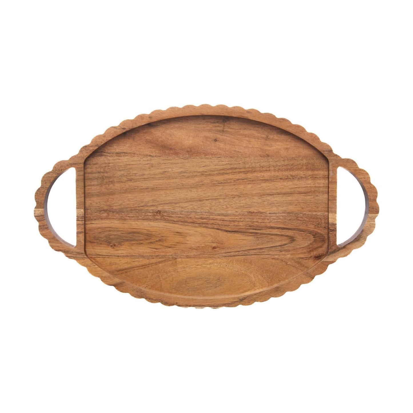Acacia Wood Decorative Serving Tray / 17 x 10