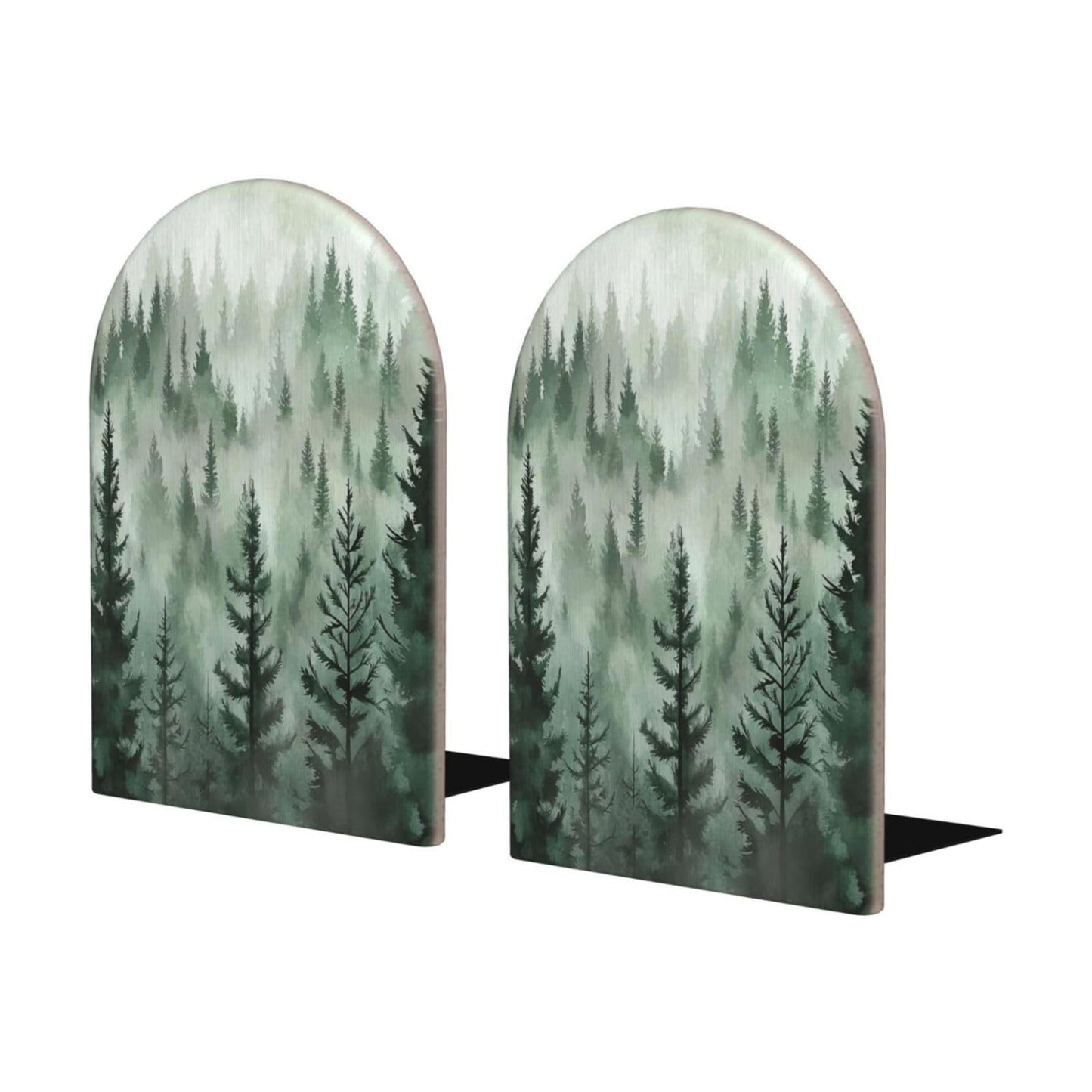 Tree Bookends Decorative Book Ends / Green